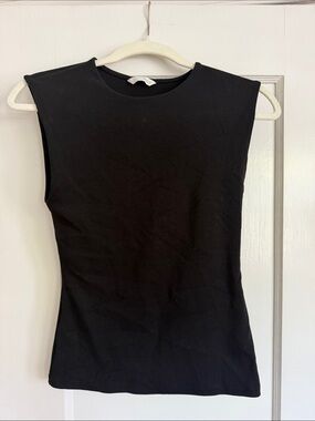 Zara Women's Black Sleeveless Tank Top